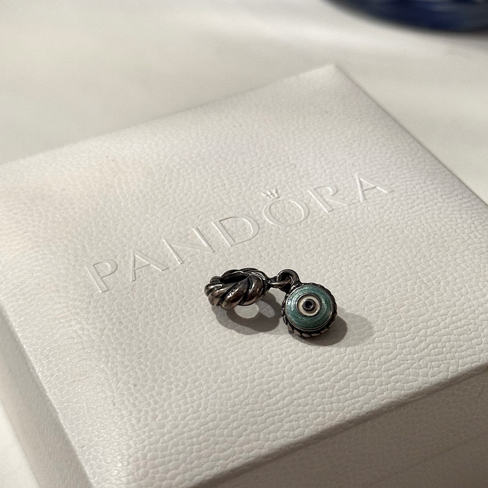 Pandora Silver Evil Eye Dangle Charm